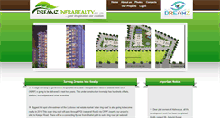 Desktop Screenshot of dreamzinfrarealty.com